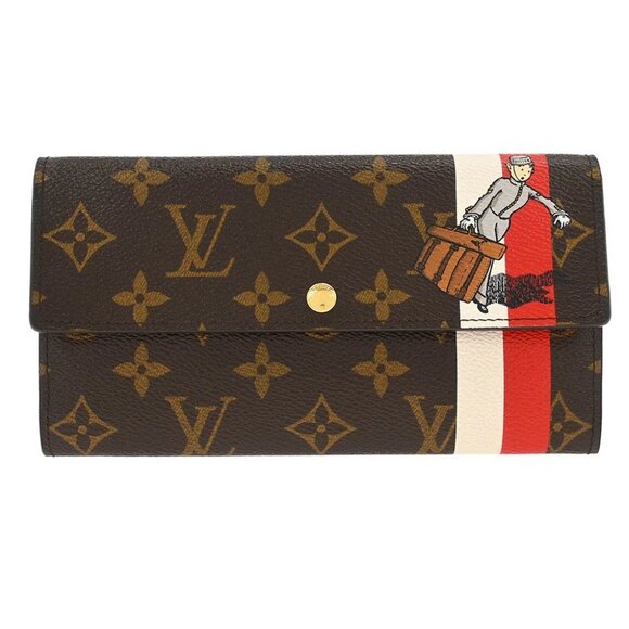 Louis Vuitton Monogram Groom Portefeuille Sarah Wallet - Picture 1 of 7